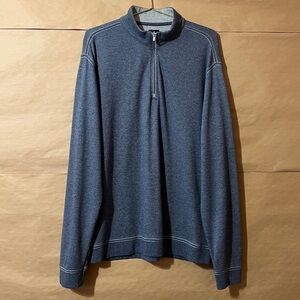 Johnnie-O Men's Hanks Lightweight Sully 1/4 Quarter Zip Pullover Navy Size L